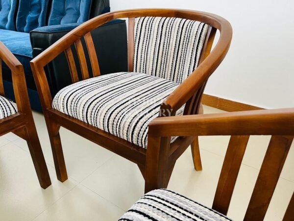 Teak Round Cushion Veranda Set