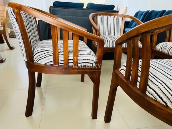 Teak Round Cushion Veranda Set