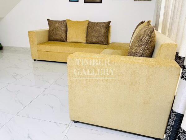 Fabric L shaped sofa set