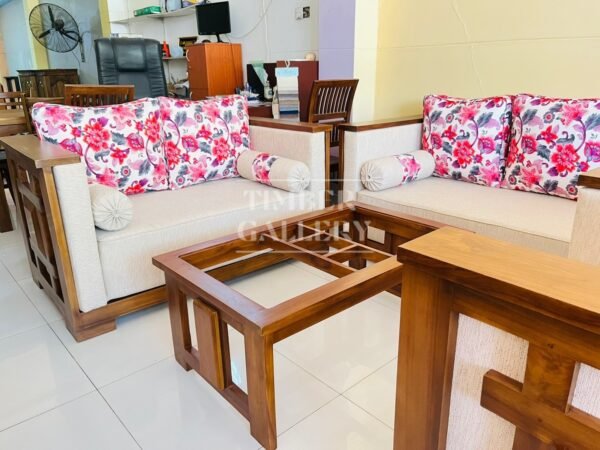 Teak Indian 3-2-1 Sofa set