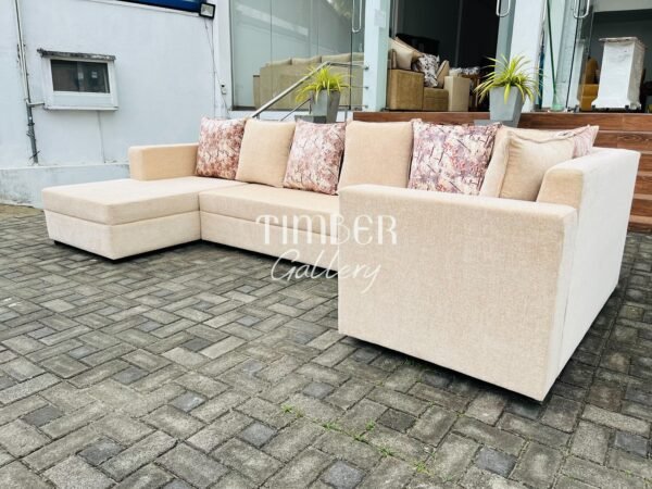 Classic U Shaped Fabric Sofa