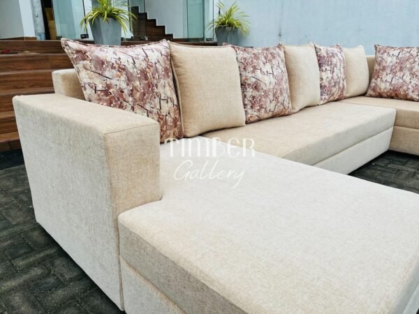 Classic U Shaped Fabric Sofa