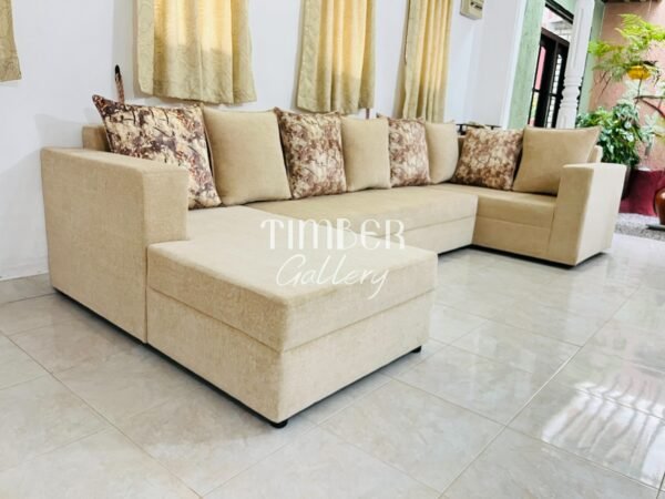 Classic U Shaped Fabric Sofa