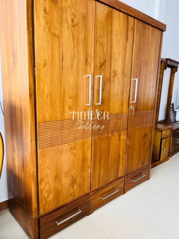 Teak 3 Door Wardrobe
