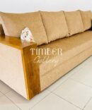 Fabric L Sofa 12 by 8 Size