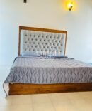 Teak Cushion bed 6 by 6.5 feet