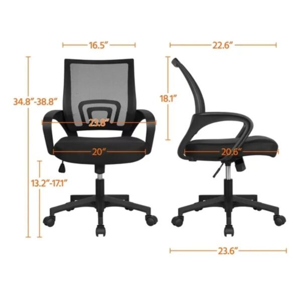 Adjustable Mid Back Mesh Office Chair