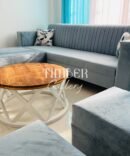 Striped bed sofa set