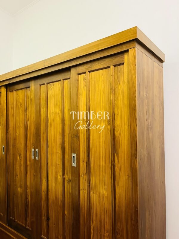 Teak 4 Door Wardrobe
