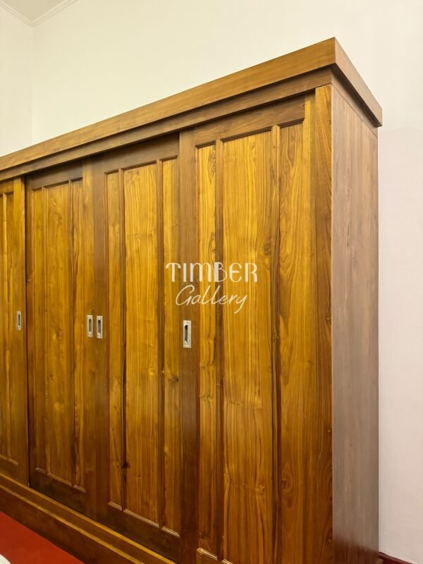 Teak 4 Door Wardrobe