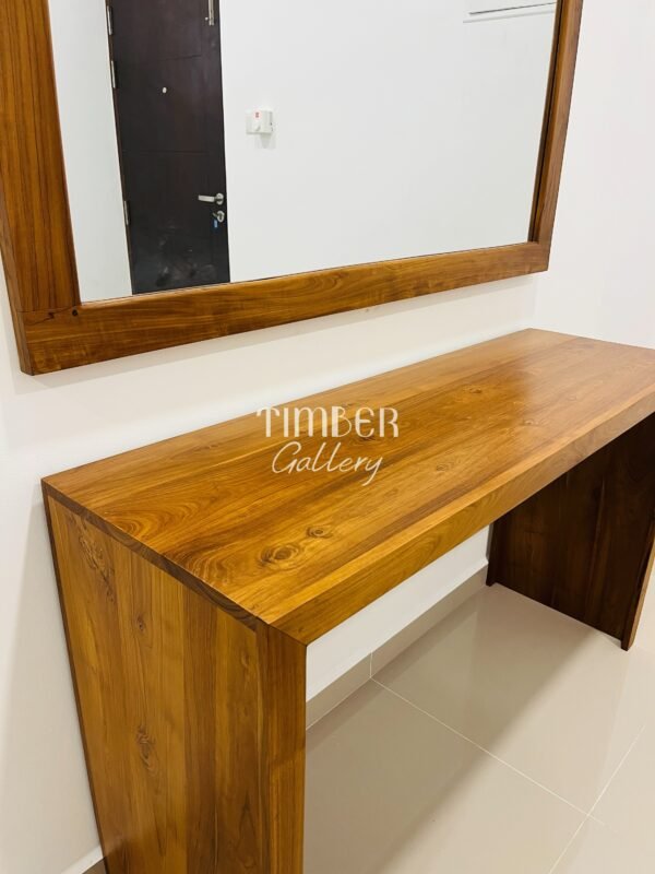 Teak Mirror Console