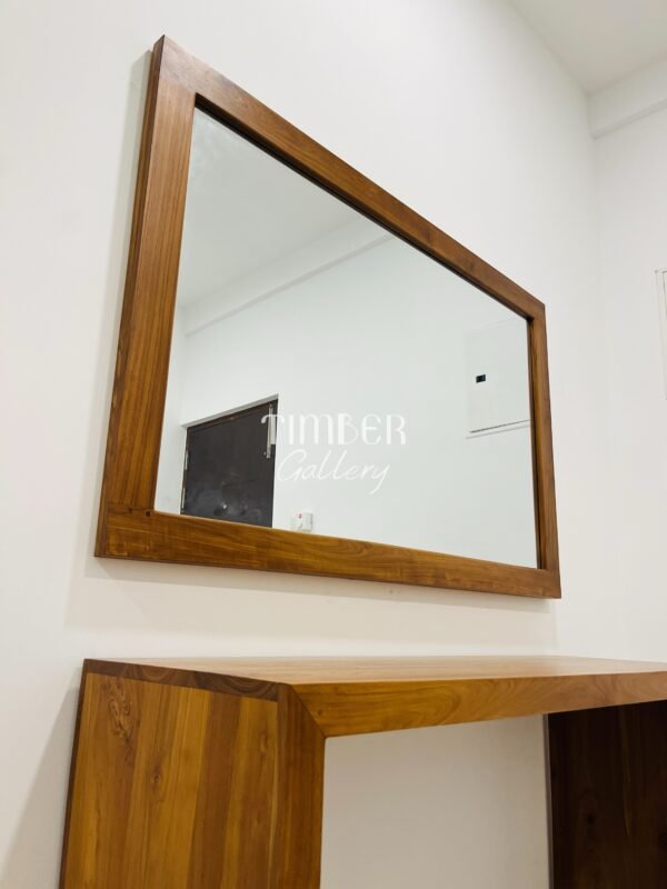 Teak Mirror Console