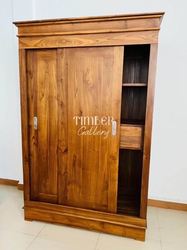 Teak 2 door Sliding Wardrobe