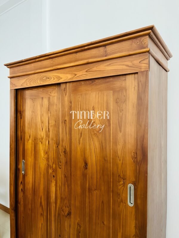 Teak 2 door Sliding Wardrobe