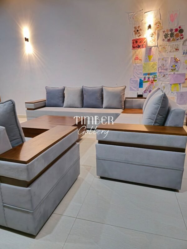 Designed Arm Luxury Sofa Set