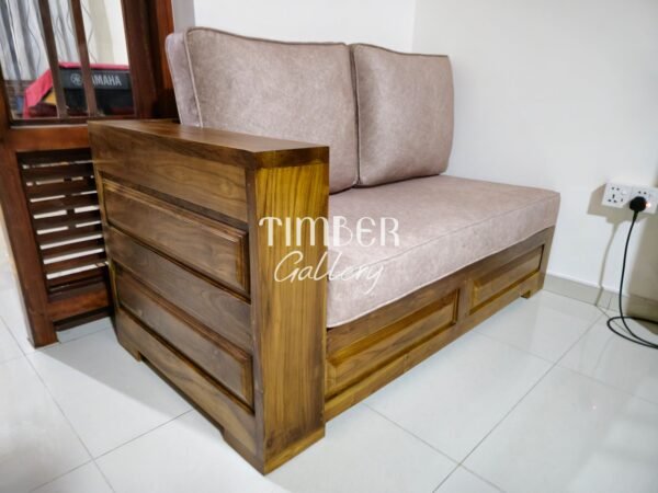 Teak L sofa set