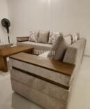 Designed Arm L Sofa Set