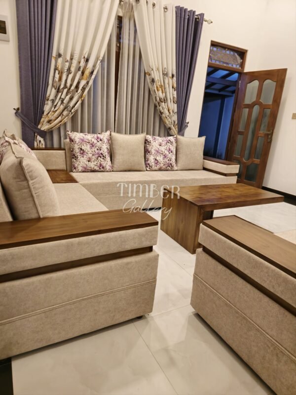 Designed Arm Luxury Sofa Set