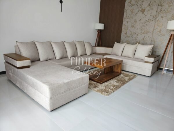 Designed Arm U Sofa with coffee table