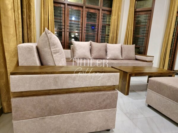 Designed Arm L Sofa Set