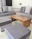 Designed Arm L Sofa Set