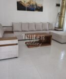 Designed Arm U Shaped Sofa with coffee table