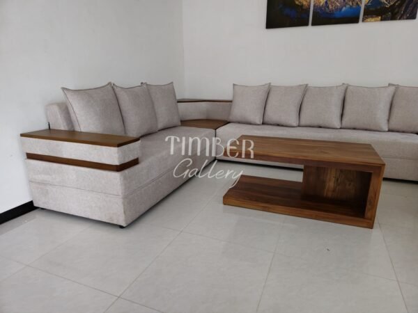 Designed Arm U Shaped Sofa with coffee table
