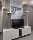 Mahogany TV console