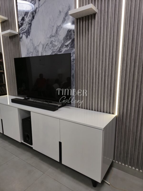 Mahogany TV console