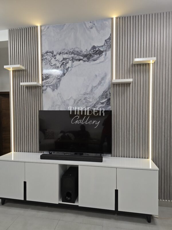 Mahogany TV console