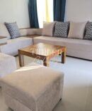 Designed arm L sofa set
