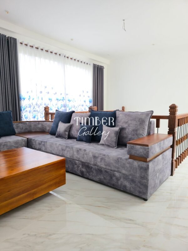 Designed Arm L Sofa Set