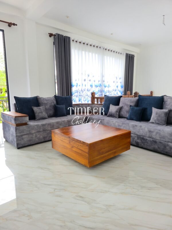 Designed Arm L Sofa Set