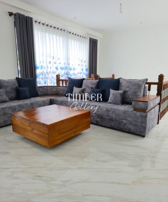 Designed Arm L Sofa Set