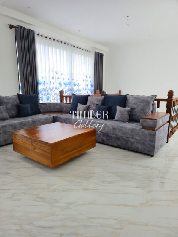 Designed Arm L Sofa Set