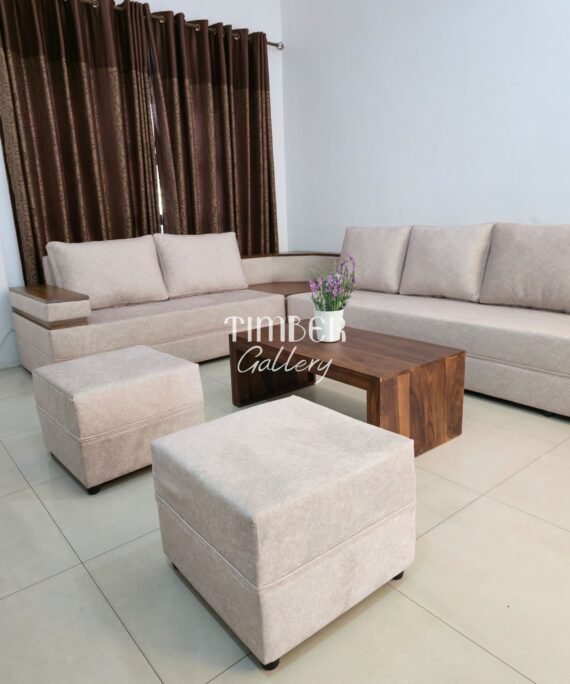 Designed arm L sofa 12x8 feet set