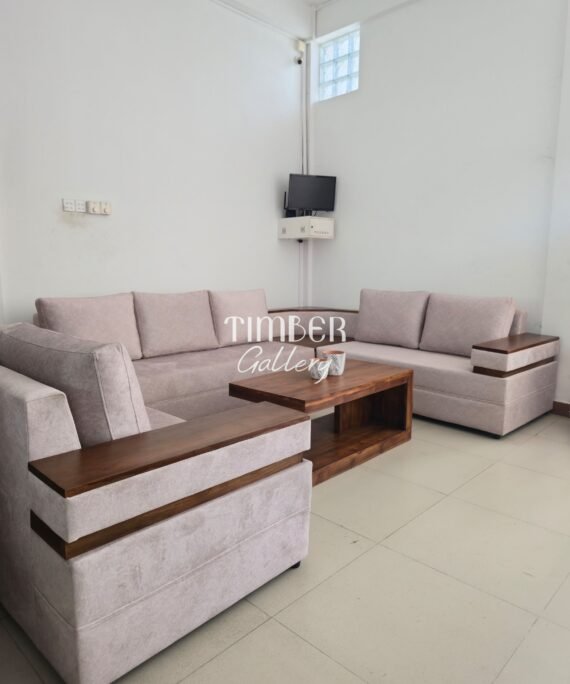 Designed arm U sofa set