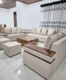 Designed Arm L Sofa Set